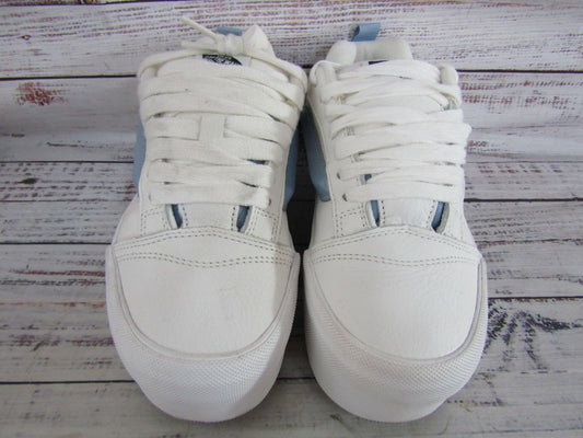 Vans Knu Stack Women's Smarten Up White & Blue Platform Sneakers Size 9