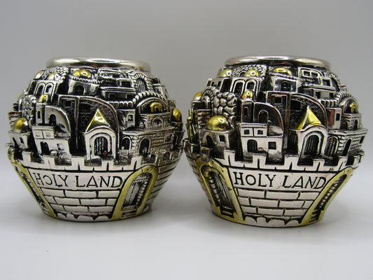 Holy Land Electroform Sterling Silver Jerusalem Cityscape