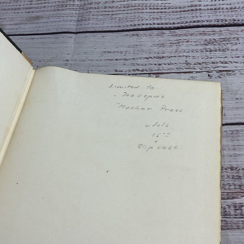 Dreamthorp: A Book Of Essays By Alexander Smith 1913 Limited Edition HC Book