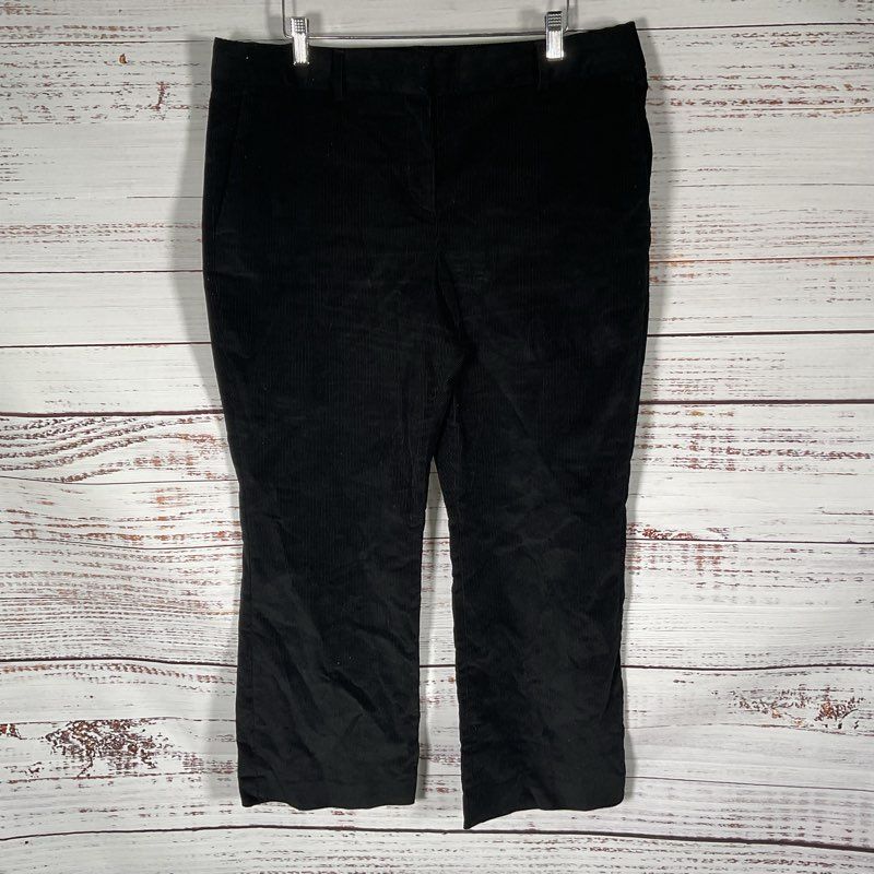 Paul Smith Black Corduroy Baby Flare Cropped Trousers Women's Pants - Size 12 US