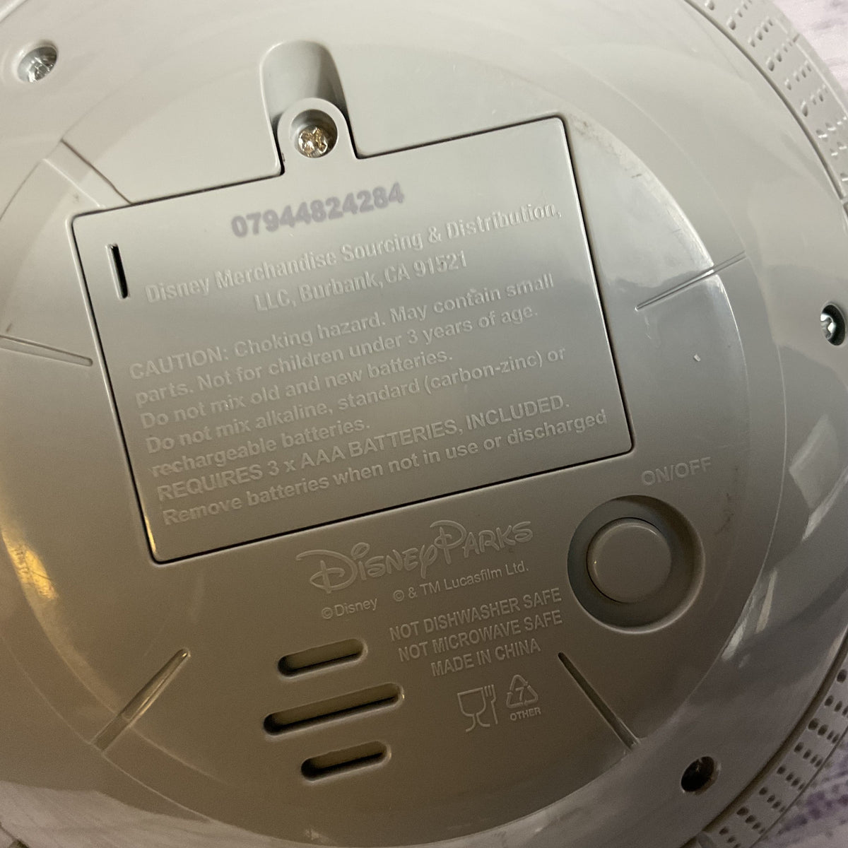 DISNEY PARKS Star Wars Death Star Light Up Sound Popcorn Bucket