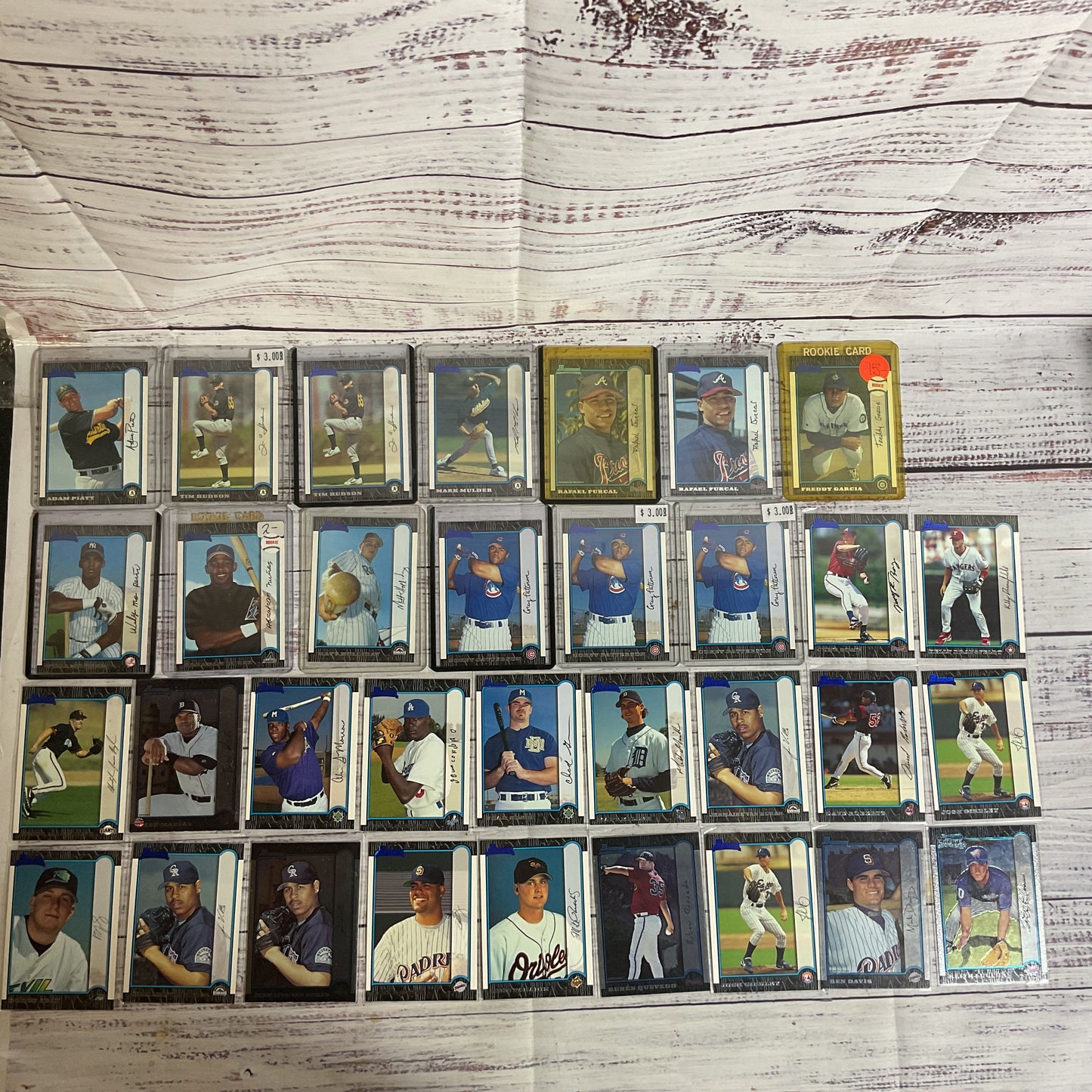 Set of 65 TOPPS Bowman Rookie Cards