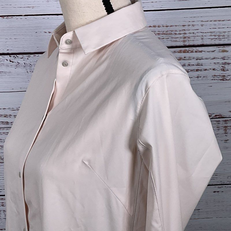 ARC'TERYX Women's Ivory Long Sleeve Shirt Dress with Pockets- SZ XS