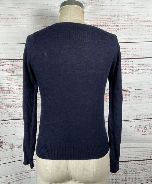 APC Paris Wool Blend Pullover Sweater Blue S
