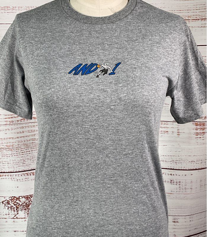 Mitchell & Ness Men's And 1 Guarding Me T-Shirt Heather Charcoal S
