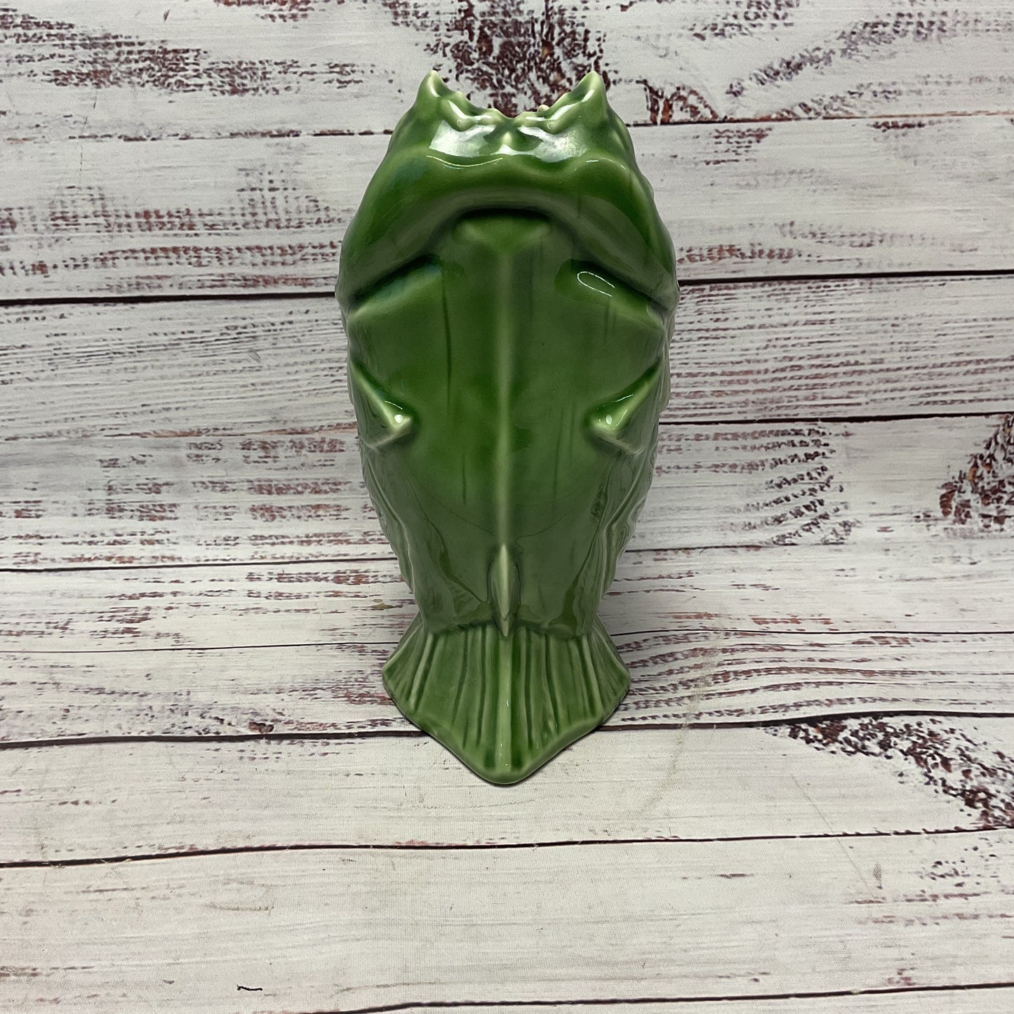 Disney Disneyland Trader Sam's Enchanted Tiki Bar 1st Edition Green Piranha Mug