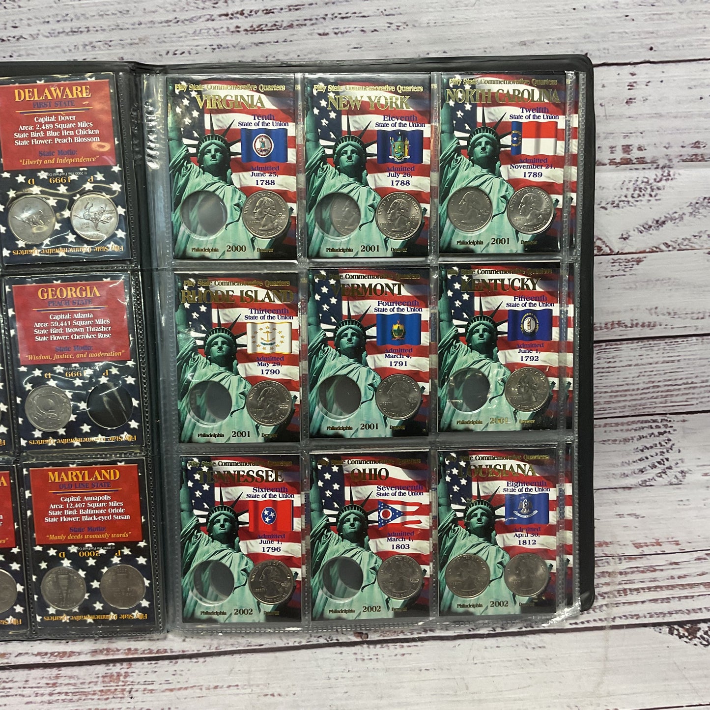 50 State Commemorative Quarters Philadelphia And Denver 38 Quarters Incomplete