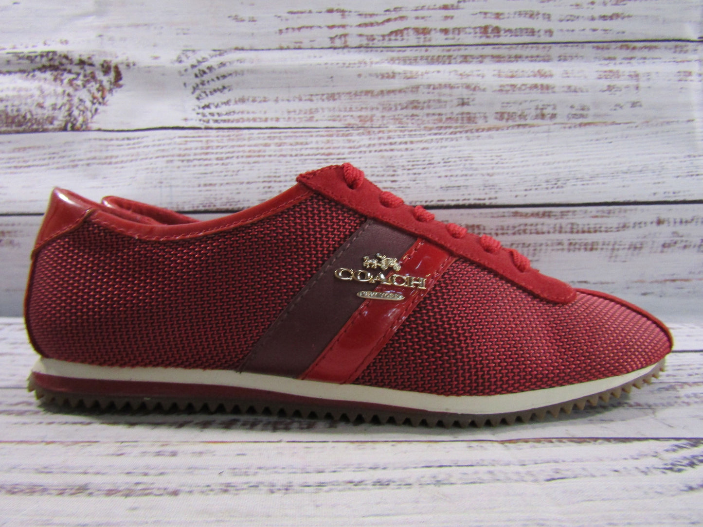 Coach Ivy Women's Red Fashion Sneakers Size 5