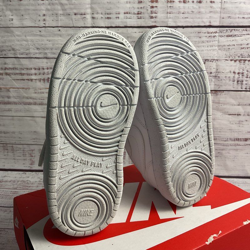 Nike Court Borough Low Recraft White Toddler Sneaker Size 8C