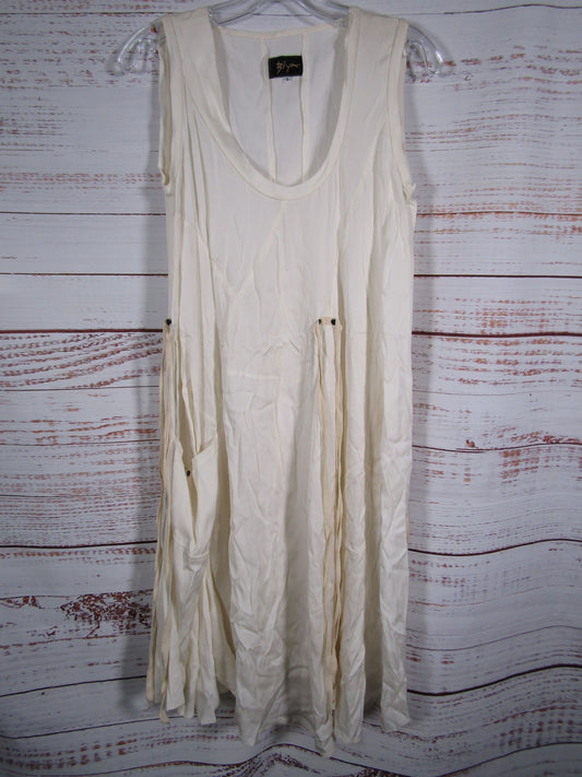Biya Women's White Sleeveless Dress Size S