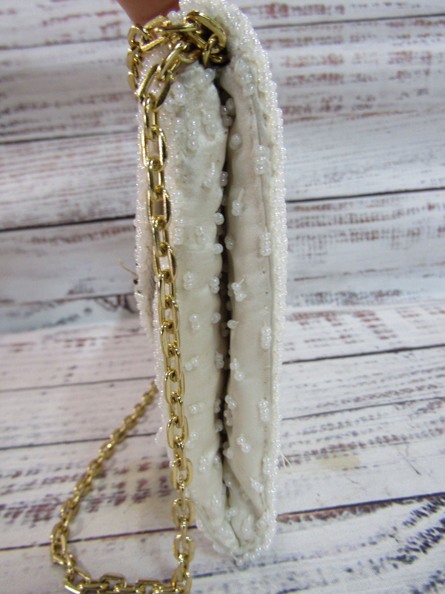 Vintage Handcrafted Floral Tapestry Beaded Evening Shoulder Bag