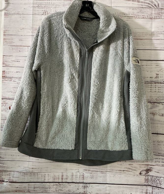 Women's The North Face Gray Fleece Jacket Size XL