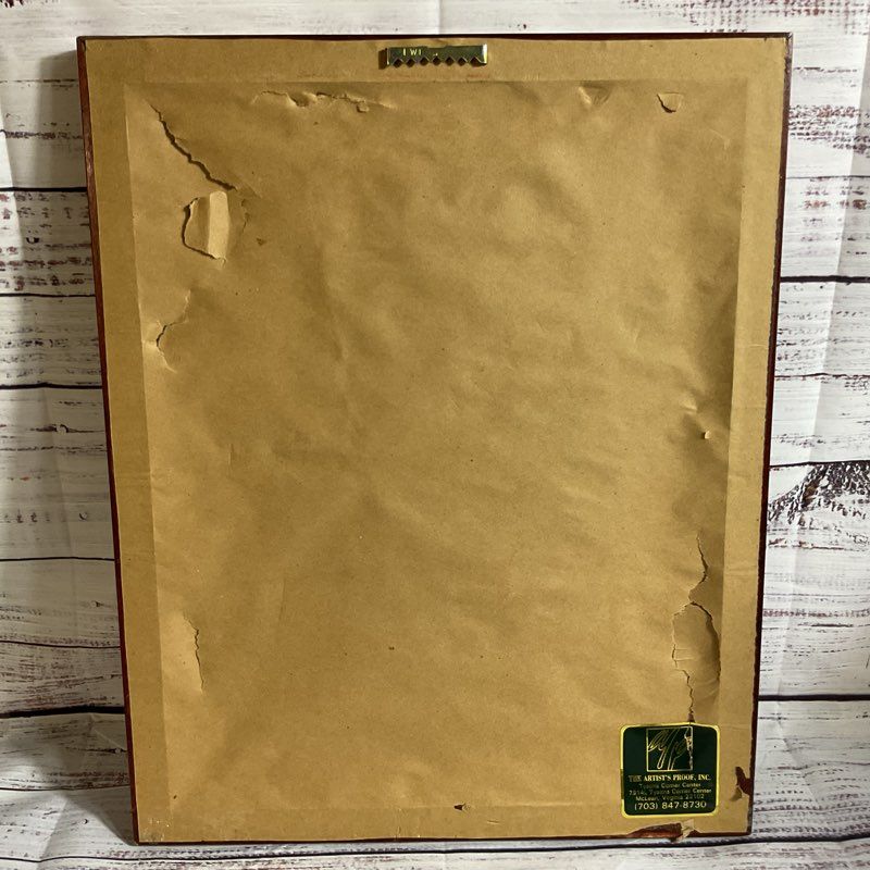 LOU GEHRIG Photograph and Stamp- FRAMED 16" X 12.5"