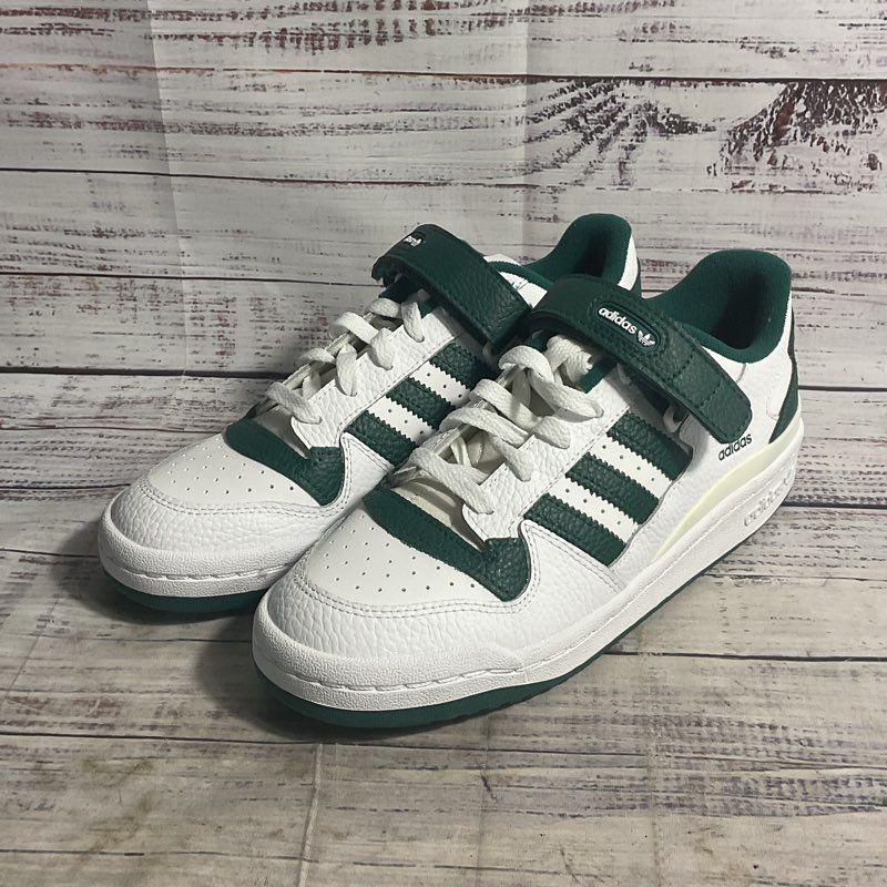 Adidas Forum Low White & Collegiate Green Athletic Shoe Men's Size 6.5