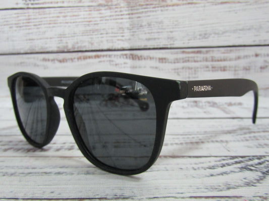 Parafina Ruta Black Rubber Square Sunglasses