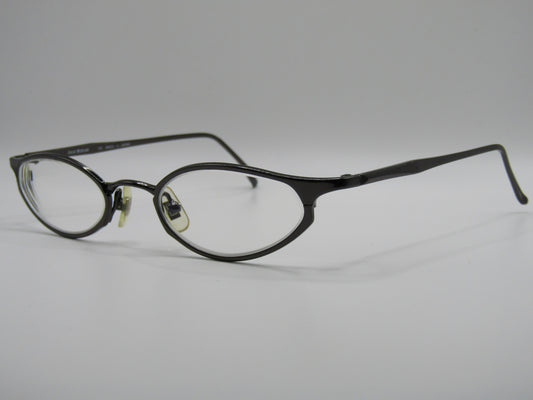 Isaac Mizrahi Vamp Women's Gunmetal Gray Slim Eyeglasses Frame Made in Japan