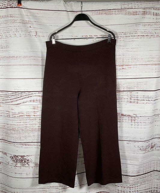 VTG St. John Collection Brown Knitted Trouser Women's - Size 12