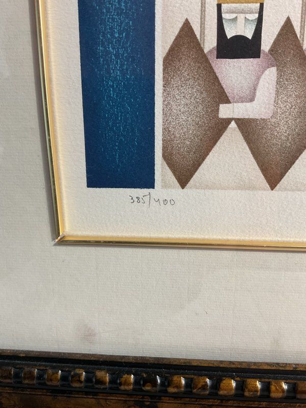 David Sharir Signed David's Youth Serigraph Print #385/400 Large Artwork