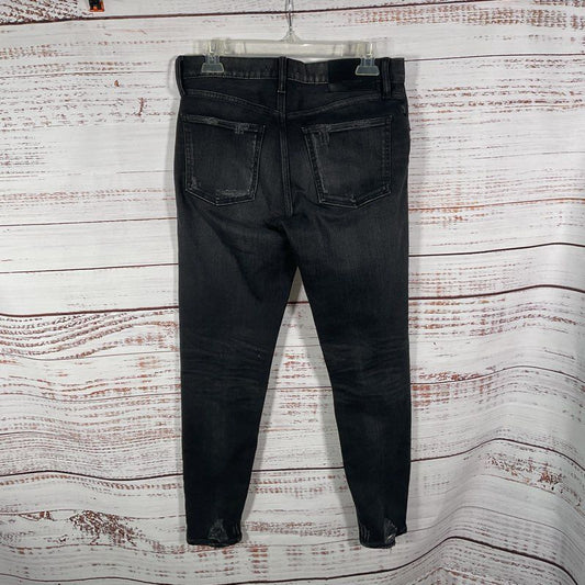 Moussy Vintage Distressed Black Denim Skinny Jeans - Size 26