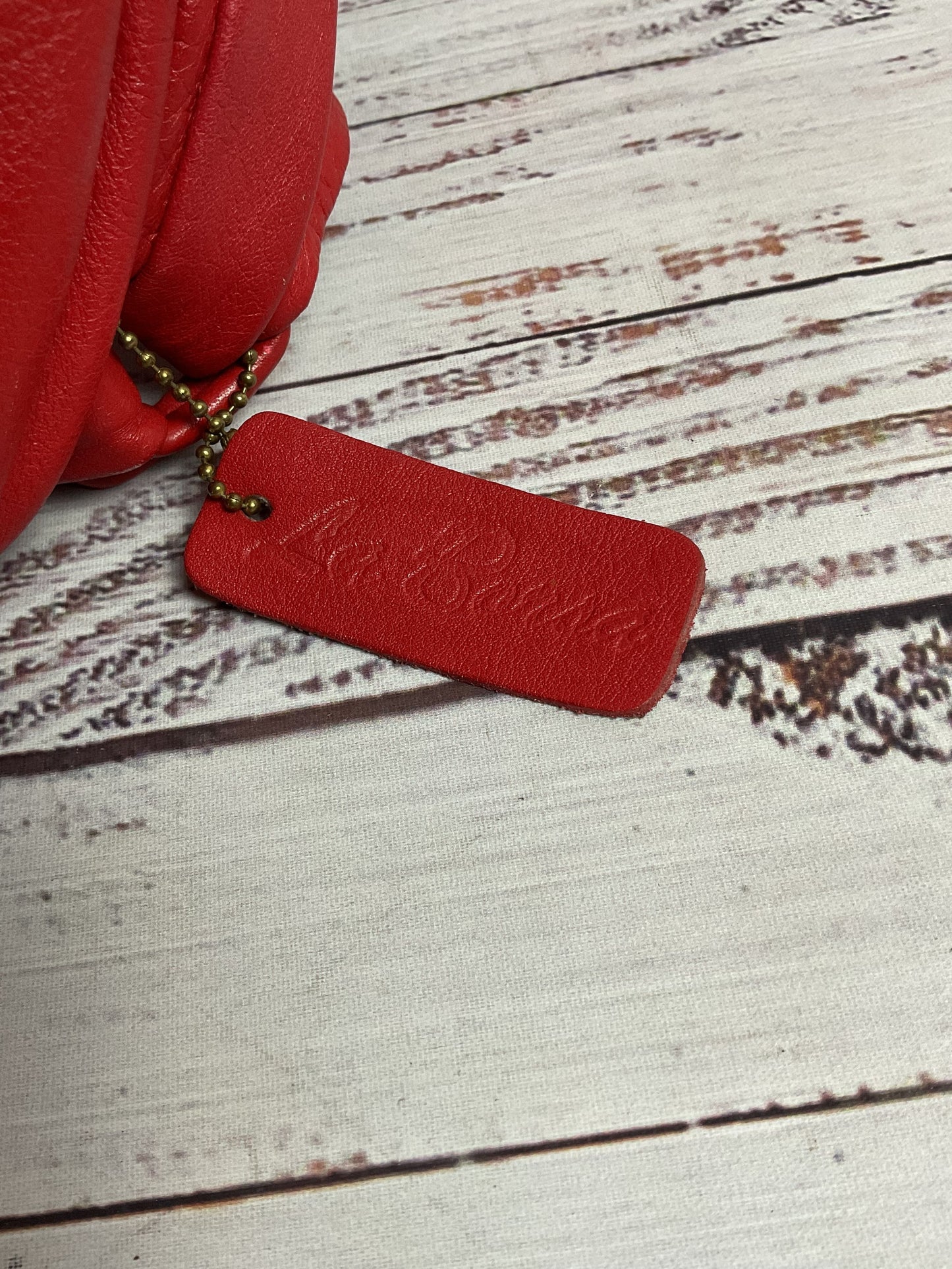 VTG La Borsa Red Leather Purse