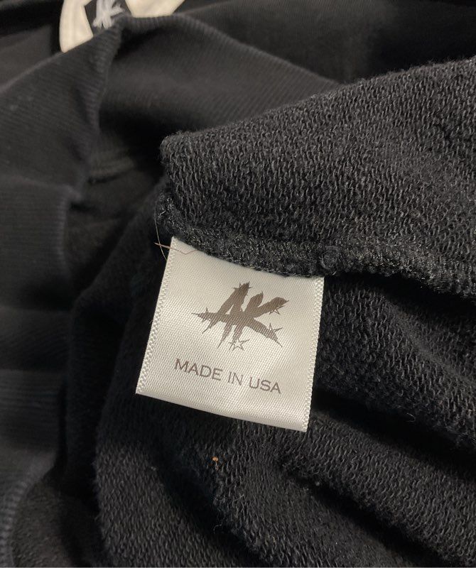 Astra Kidani Signature Collar Crewneck Black Sweater Size M Premium Cotton
