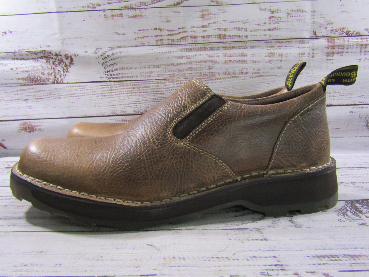 Dr. Martens Maclean Men's Tan Leather Slip-On Shoes Size 12