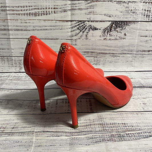 Coach Nala Patent Leather Coral Pump Heel Women's Size 8