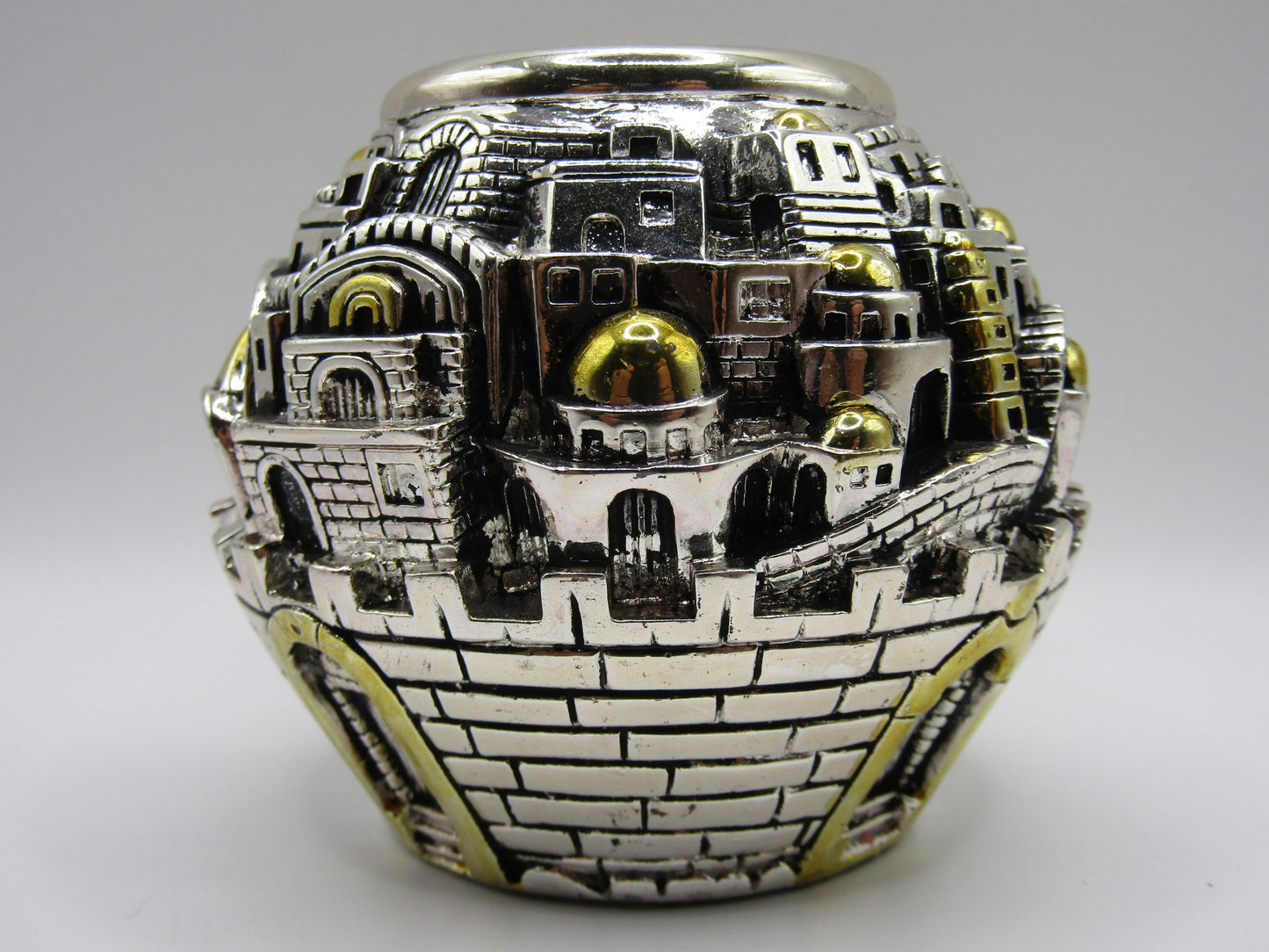 Holy Land Electroform Sterling Silver Jerusalem Cityscape