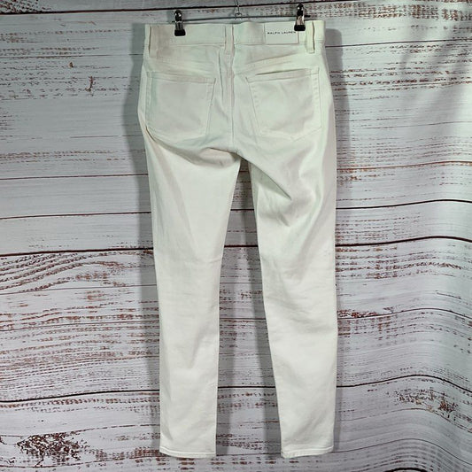 Ralph Lauren Black Label 105 White Cigarette Denim Skinny Jeans - Size 29