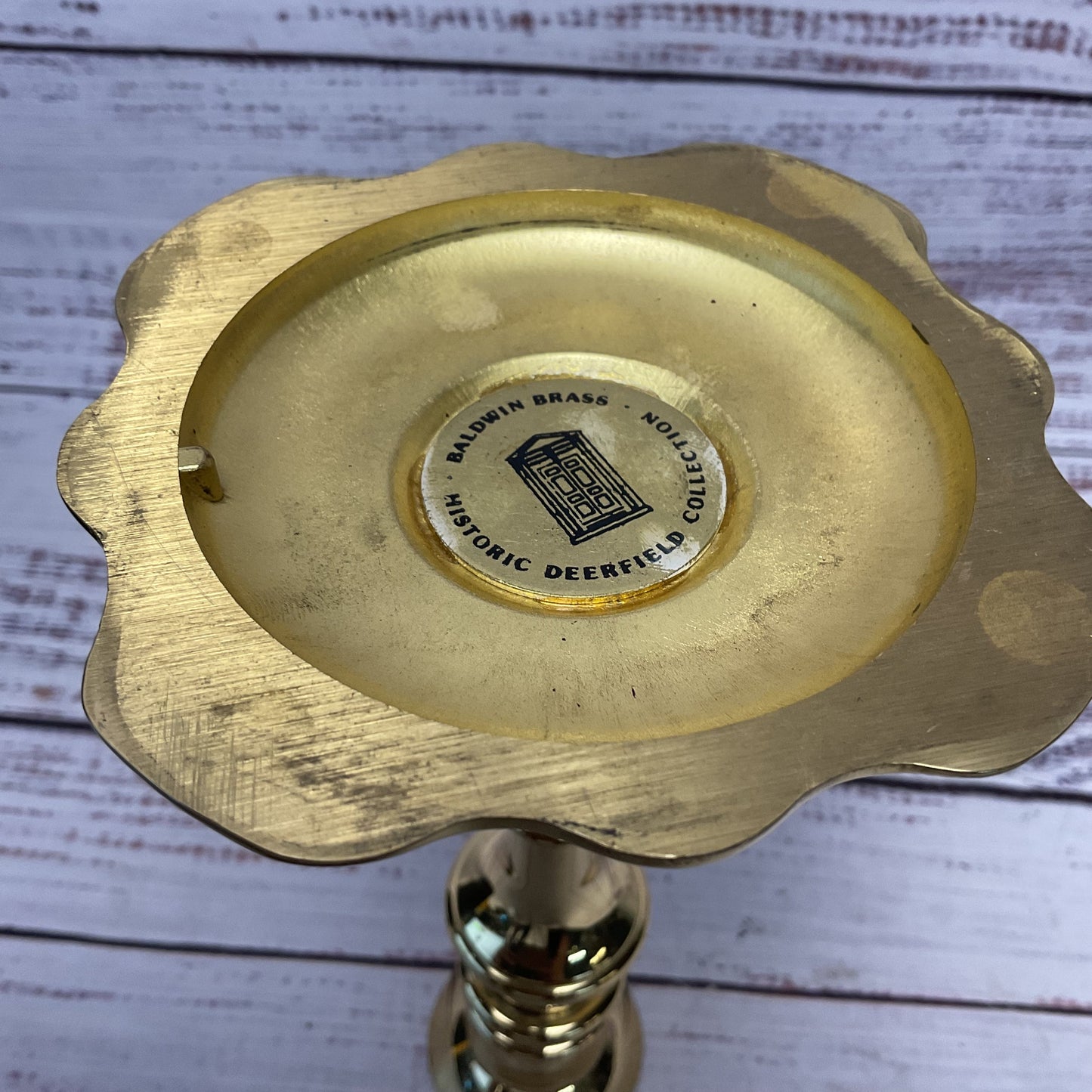 Baldwin Brass Historic Deerfield Collection Polished Brass Candle Stick 7"