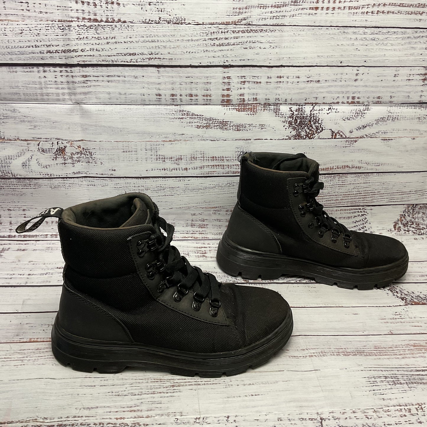 Dr. Martens Combs W Black Combat Boot Women Size 7 As-Is