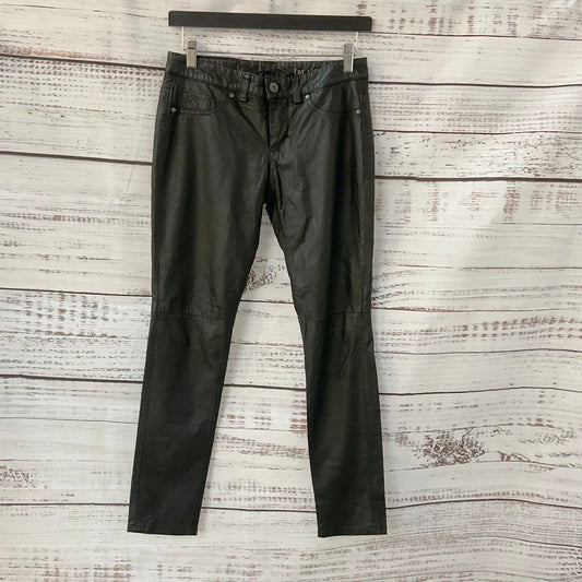 Blank NYC Black Leather Jeans Style Pants - Size 26