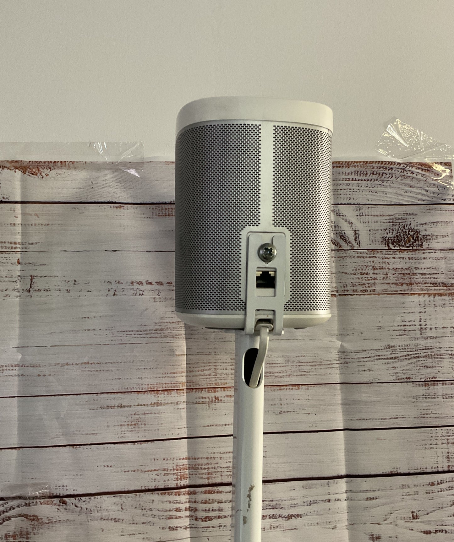 Sonos Play 1 Speakers With Flexson Floor Stands White