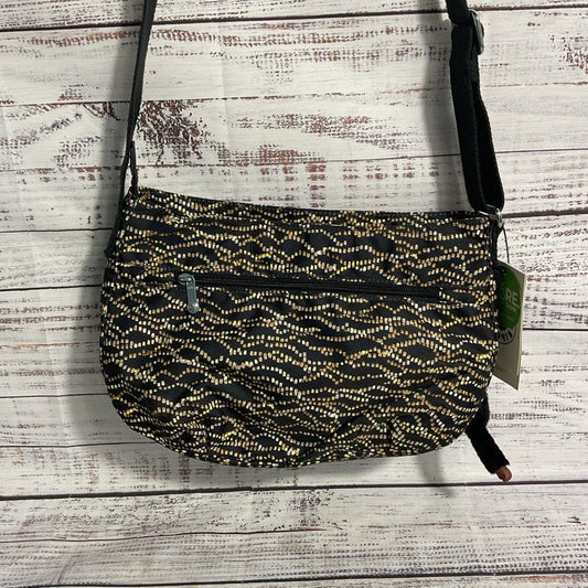 NWT Kipling Syro Disco Glam Print Nylon Crossbody Bag w/ Monkey Keychain