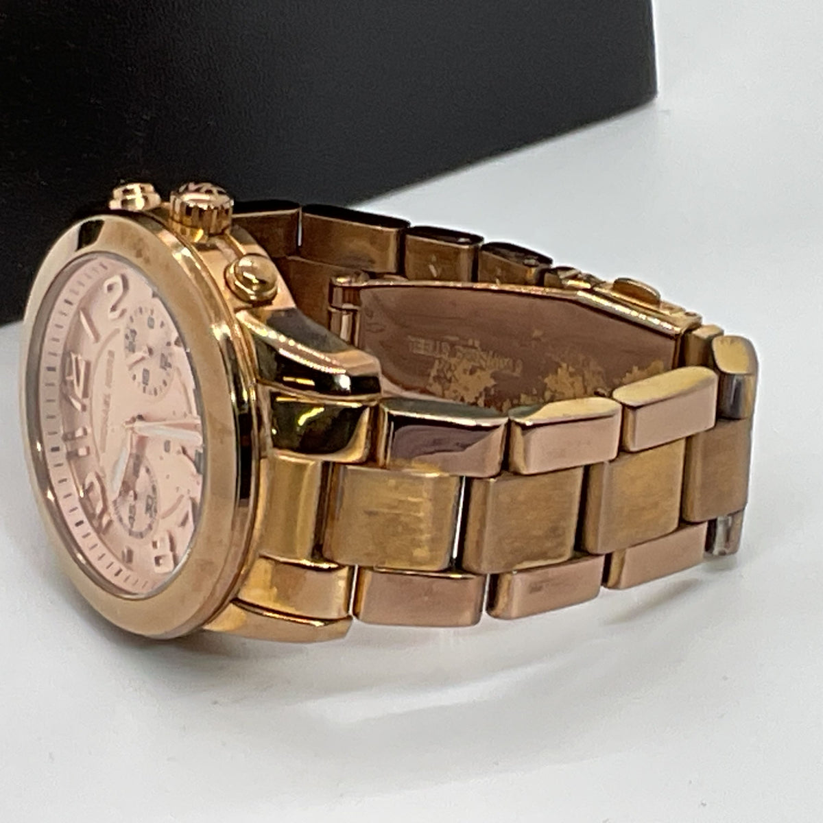 MICHAEL KORS MK5727 Women's Rose Gold Chrono Watch- 6.5"