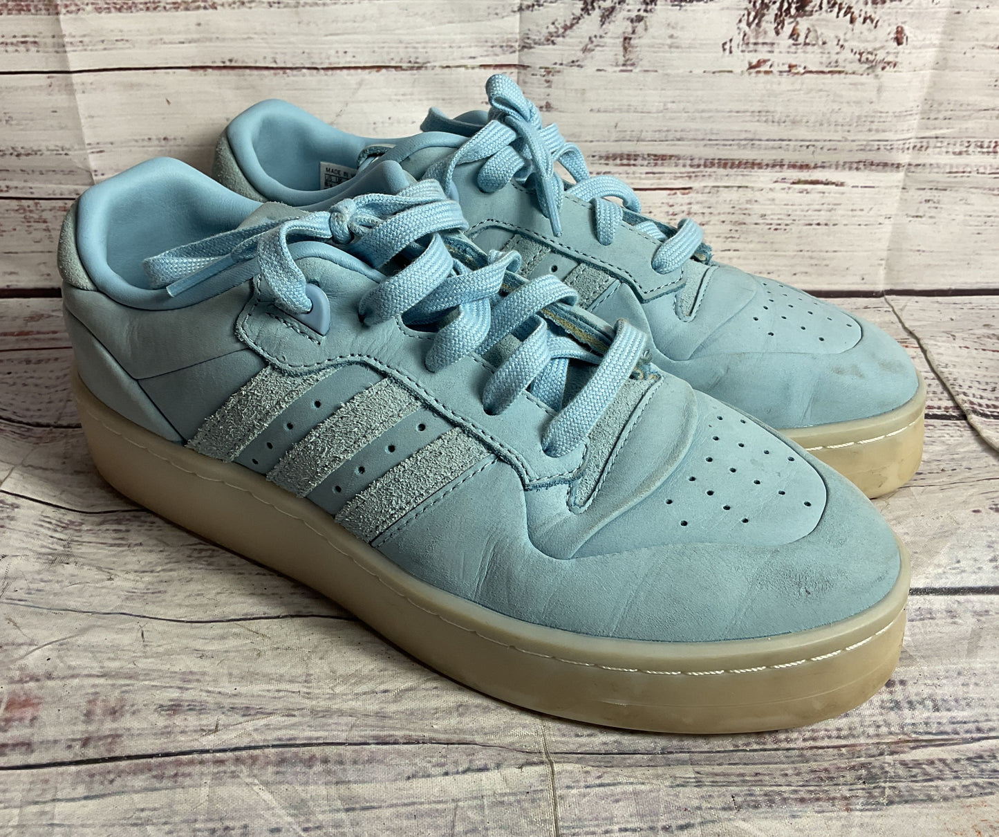 Adidas Rivalry Low Lux Platform Sneakers Light Blue 8.5