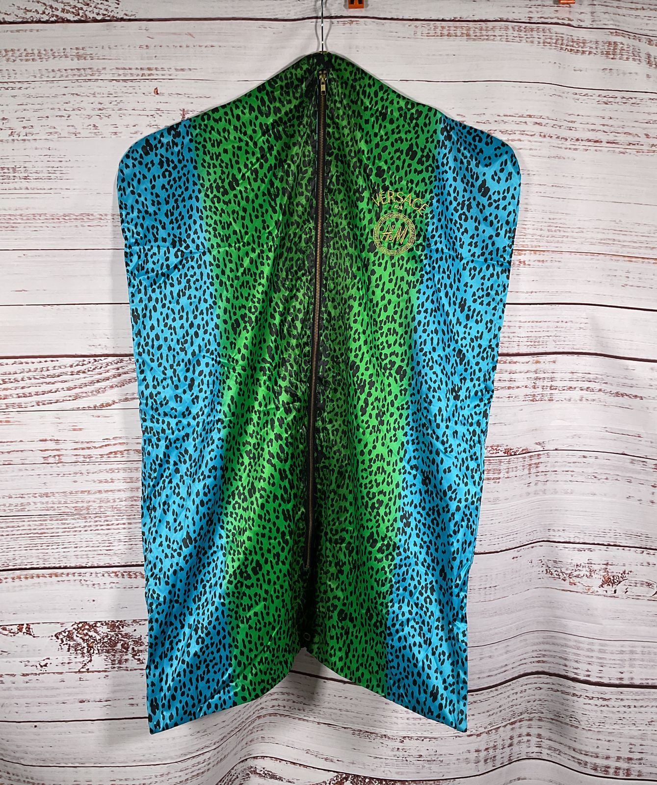 H&M Versace Leopard Print 26x 40" Garment Dust Cover Multicolor