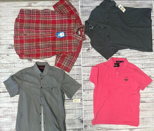 Men's Short Sleeve bundle 4 pc- Size M all NWT Columbia Alfani Polo