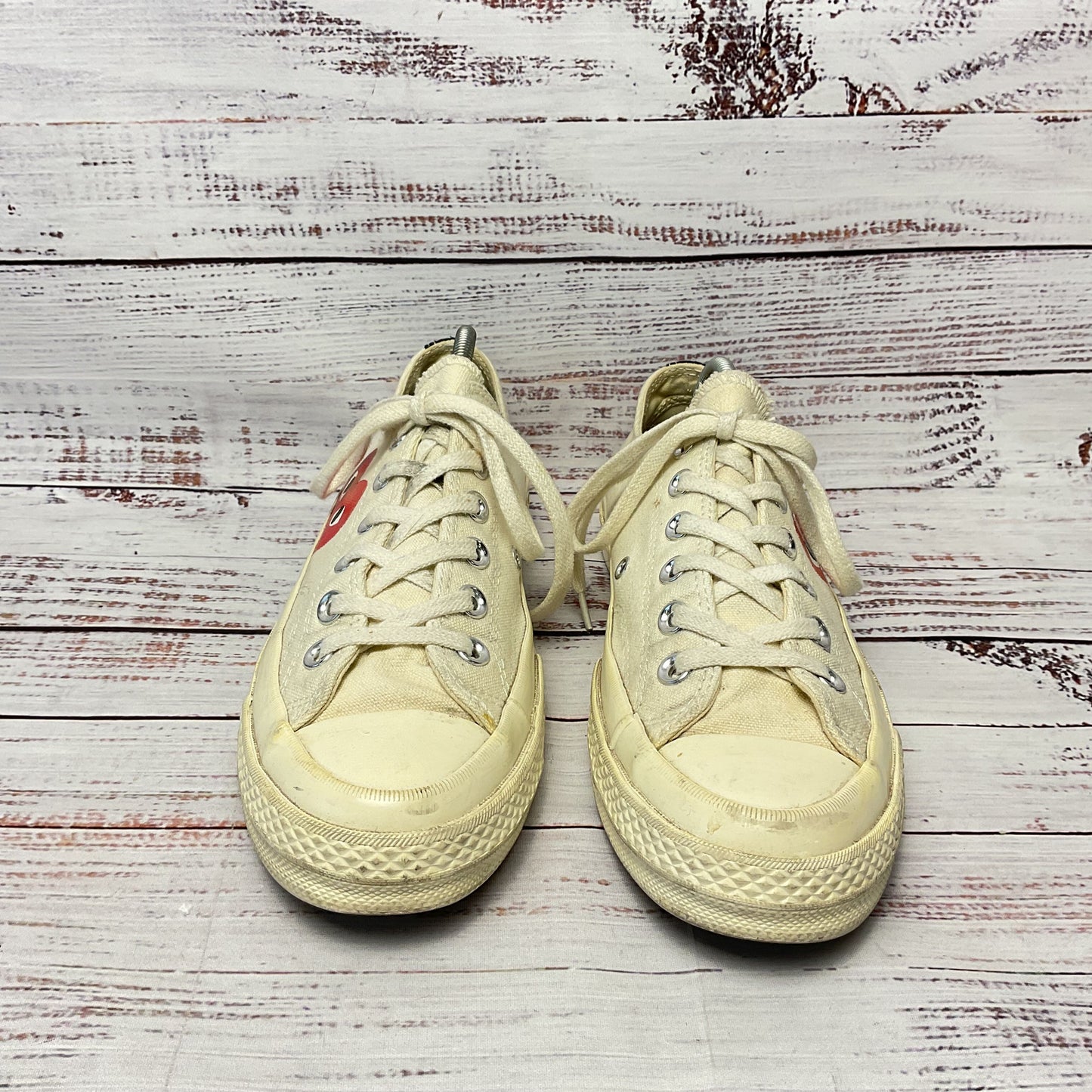 Converse Comme Des Garcons Play Chuck Taylor 70 White Sneaker Shoe Women Size 7