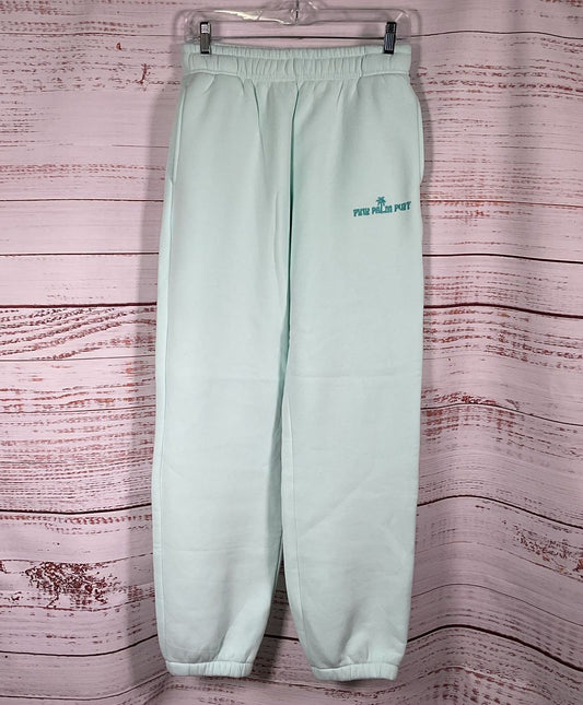 Pink Palm Puff Classic Sweatpants Mint Breeze S
