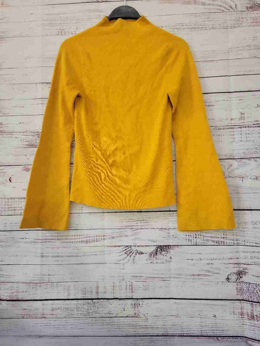 NWT Women's Maeve Gold mustard Sweater w/bell sleeves Size M