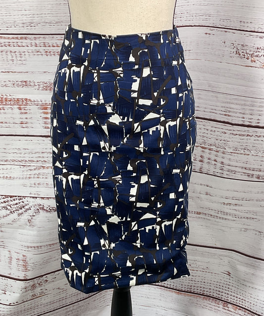 Samantha Sung Annette Pencil Skirt Blue 0