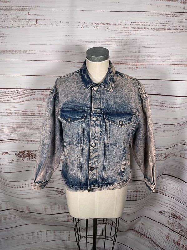 Vintage Calvin Klein Unisex Washed Denim Trucker Jacket Size M