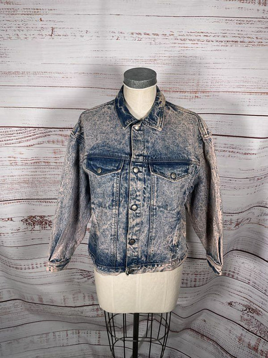 Vintage Calvin Klein Unisex Washed Denim Trucker Jacket Size M