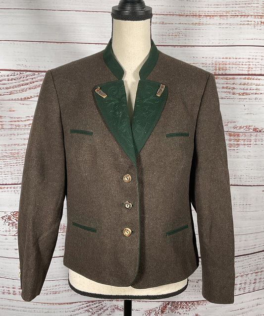 Loden Plankl Women's Vintage Wool Jacket Brown
