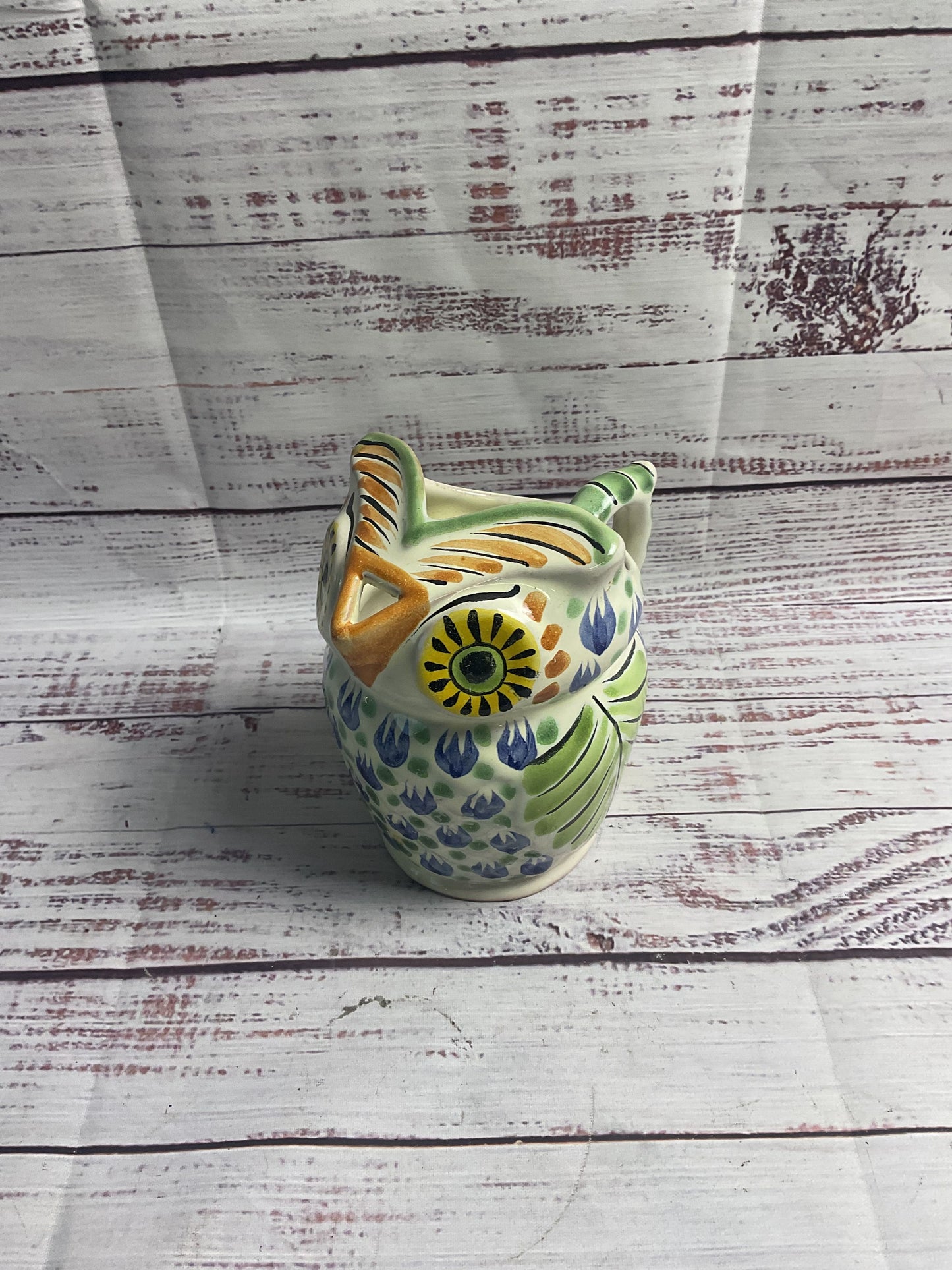 Handmade Ceramic Owl Creamer Pitcher