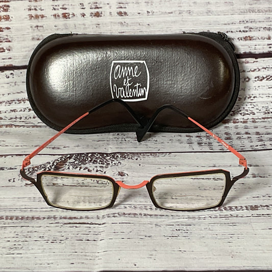 VTG. ANNE & VALENTIN Lunettes B113 Venus Women's Coral Eyeglasses w/ Case