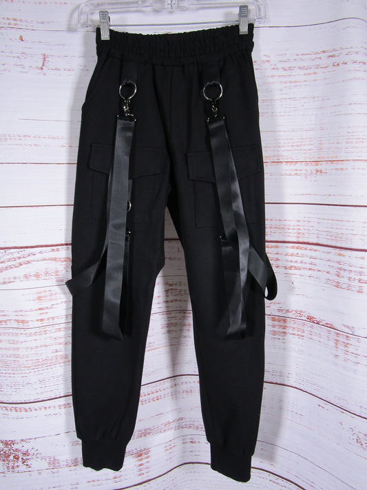 Carmar Women's Black Harness Jogger Pants Size 6