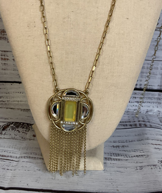 Lia Sophia Gold Tone Vintage Necklace