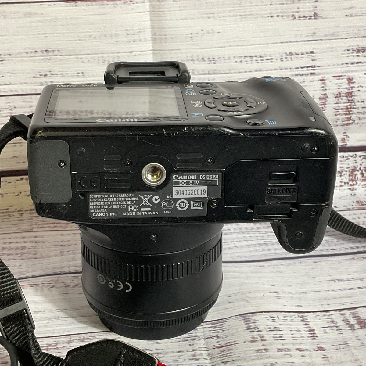 CANON REBEL XS DSLR Camera EOS with EF 50mm 1:1.8 II 0.45m/1.5ft Lens- WORKS!!!